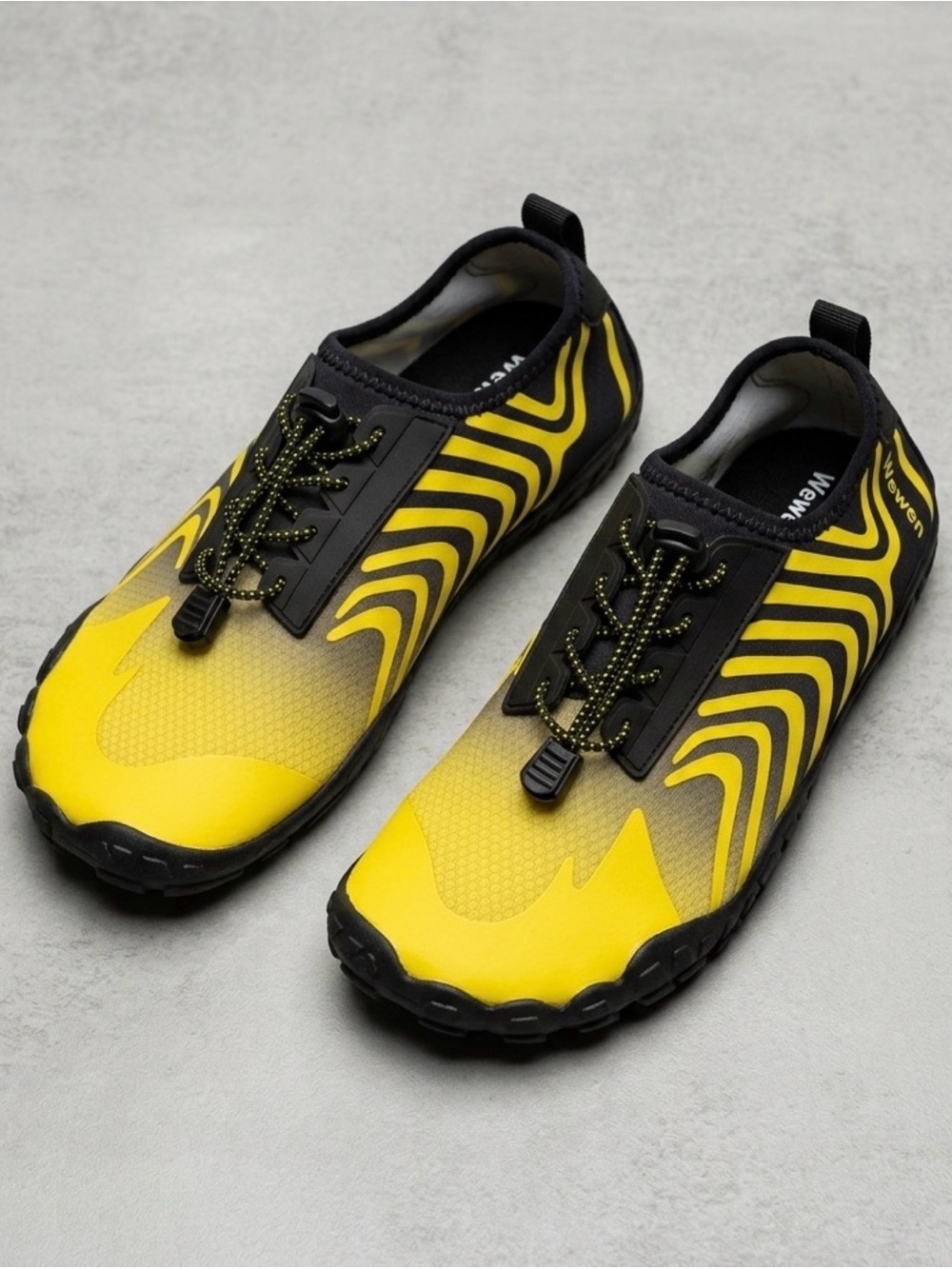 Weweya Barefoot/ Minimalist /water shoes/ yellow & black women’s size 9